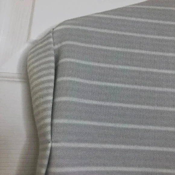 Jones New  York Tank Top Grey & White Striped Size Small - Picture 10 of 16